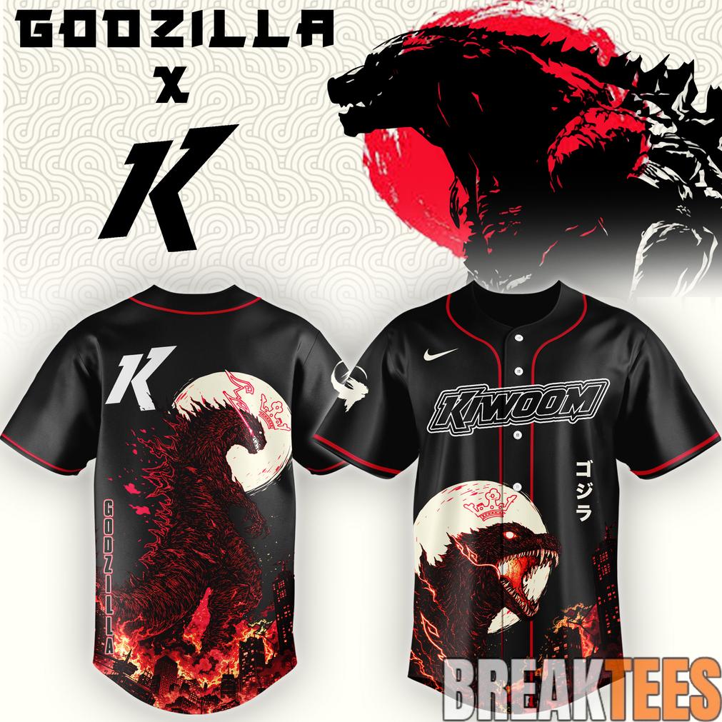Kiwoom Heroes x Godzilla Minus Zero Baseball Jersey baseball jersey product view 1