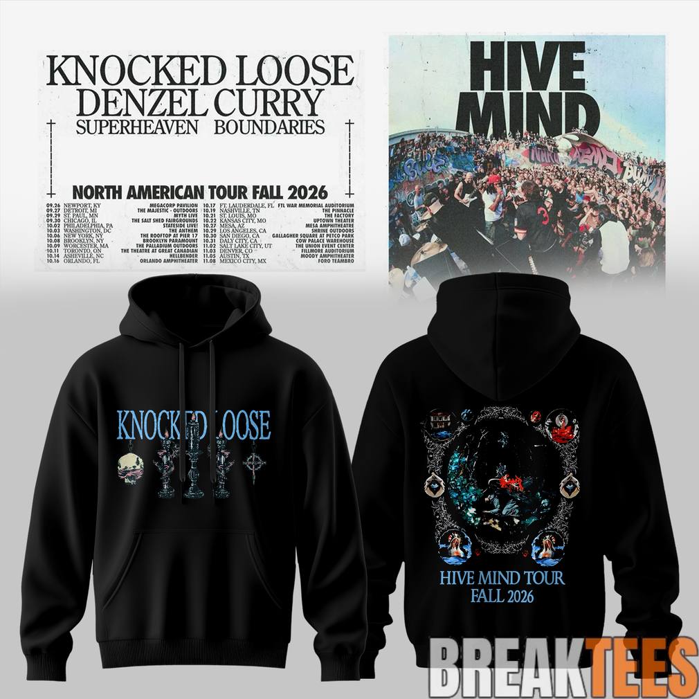 Knocked Loose Hive Mind Tour 2026 Special Hoodie Unisex T-shirt, Sweatshirt, Hoodie, Long Sleeve Tee - T-Shirt, Sweatshirt, Hoodie