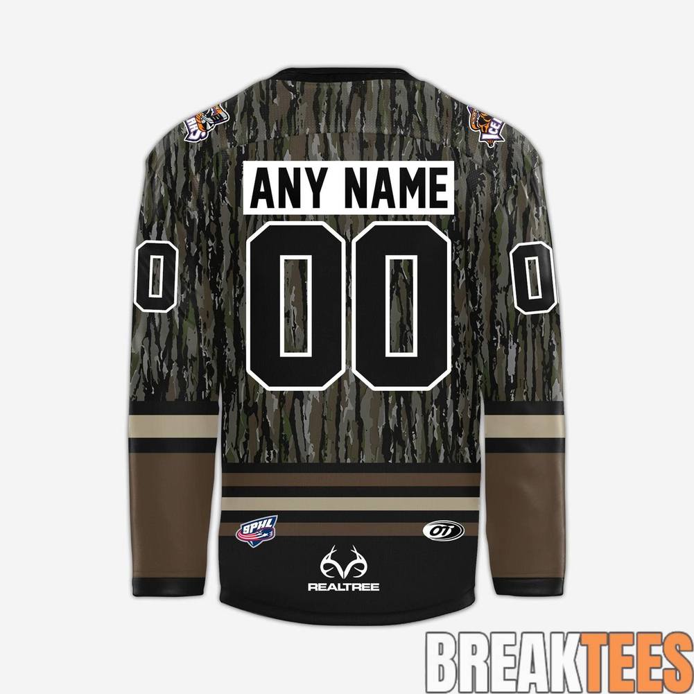 Knoxville Ice Bears 2026 New Realtree Custom Hockey Jersey hockey jersey product view 3