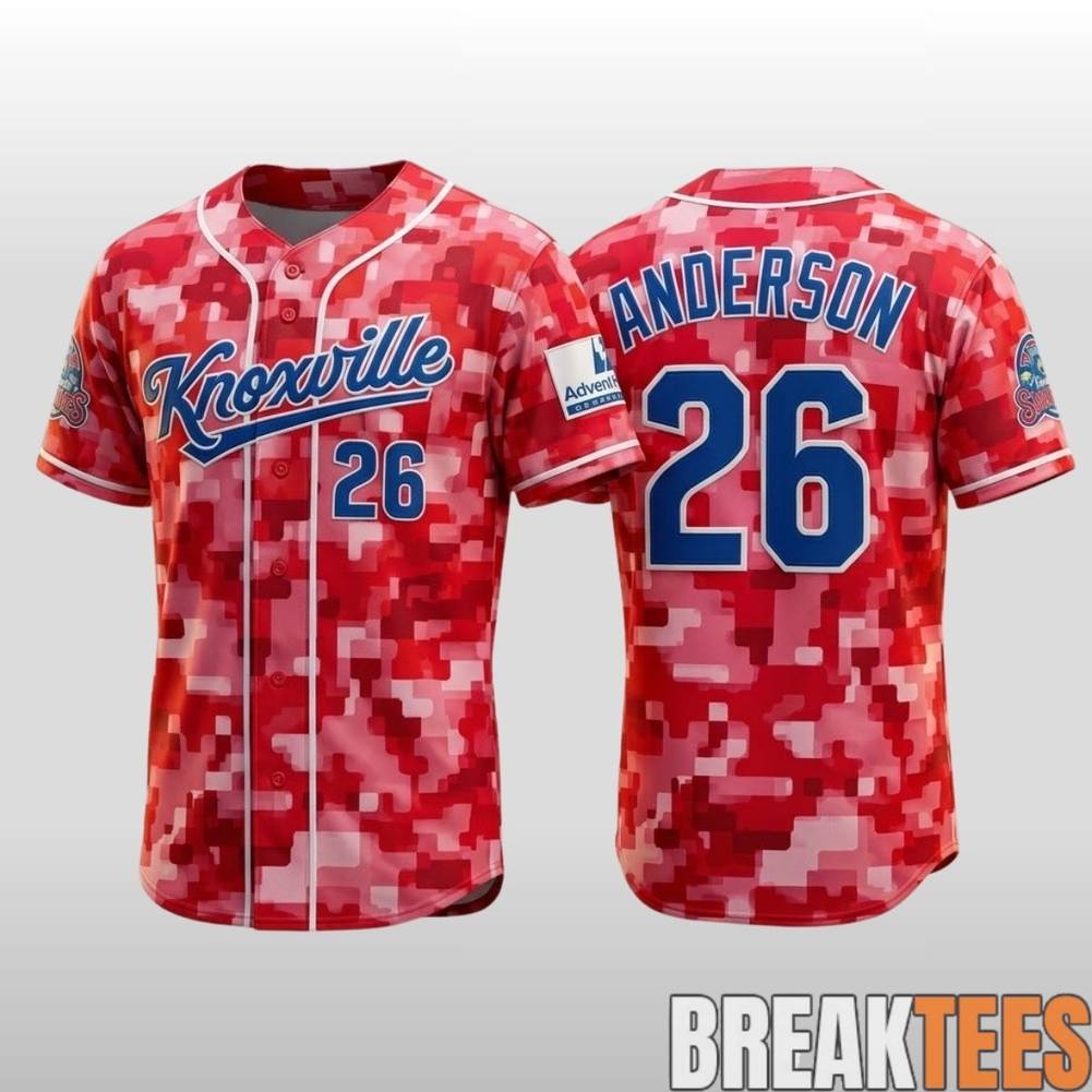 Knoxville Smokies 2026 Camo Baseball Jersey Unisex T-shirt, Sweatshirt, Hoodie, Long Sleeve Tee - T-Shirt, Sweatshirt, Hoodie