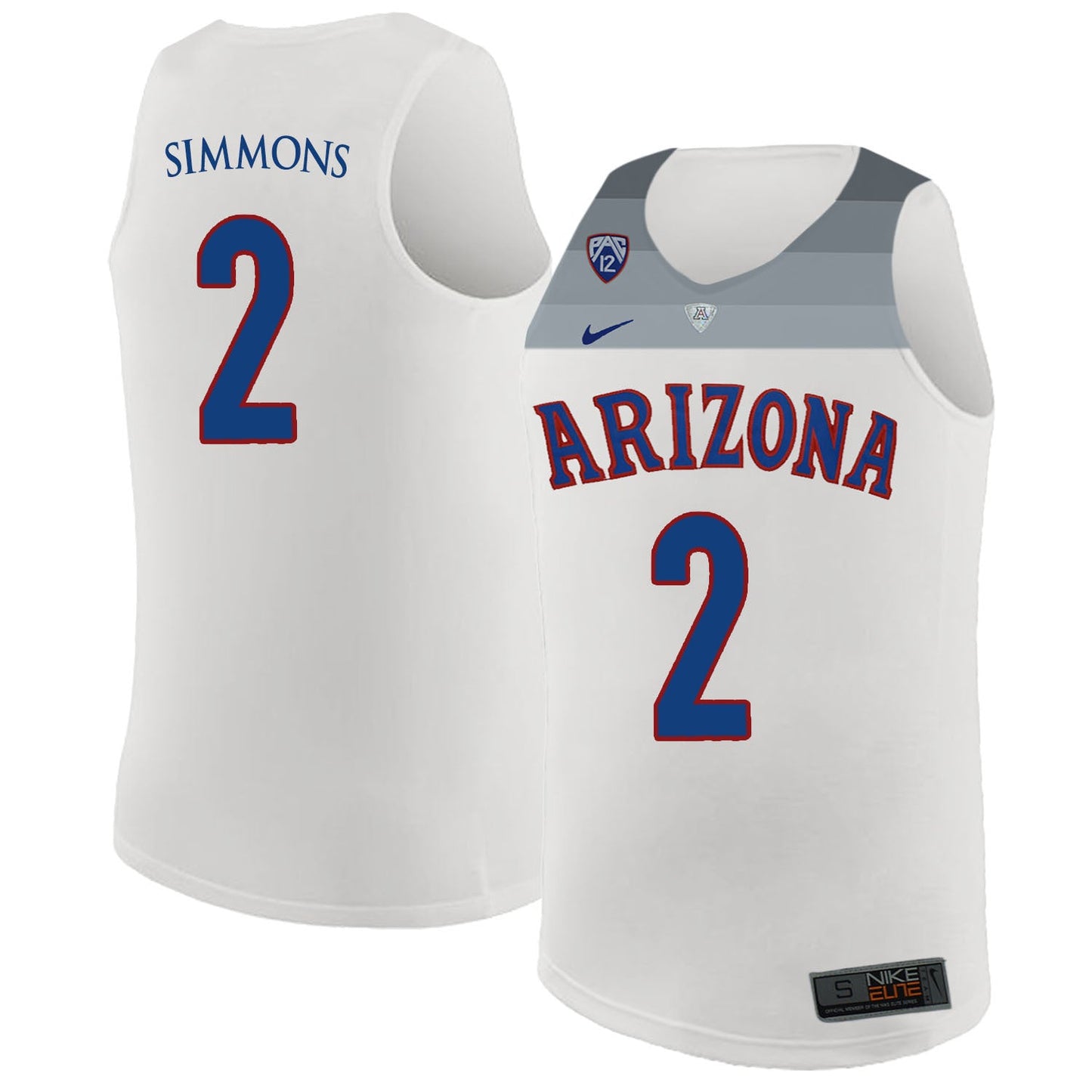 Kobi Simmons 2 White College Football Jersey football jersey product view 1
