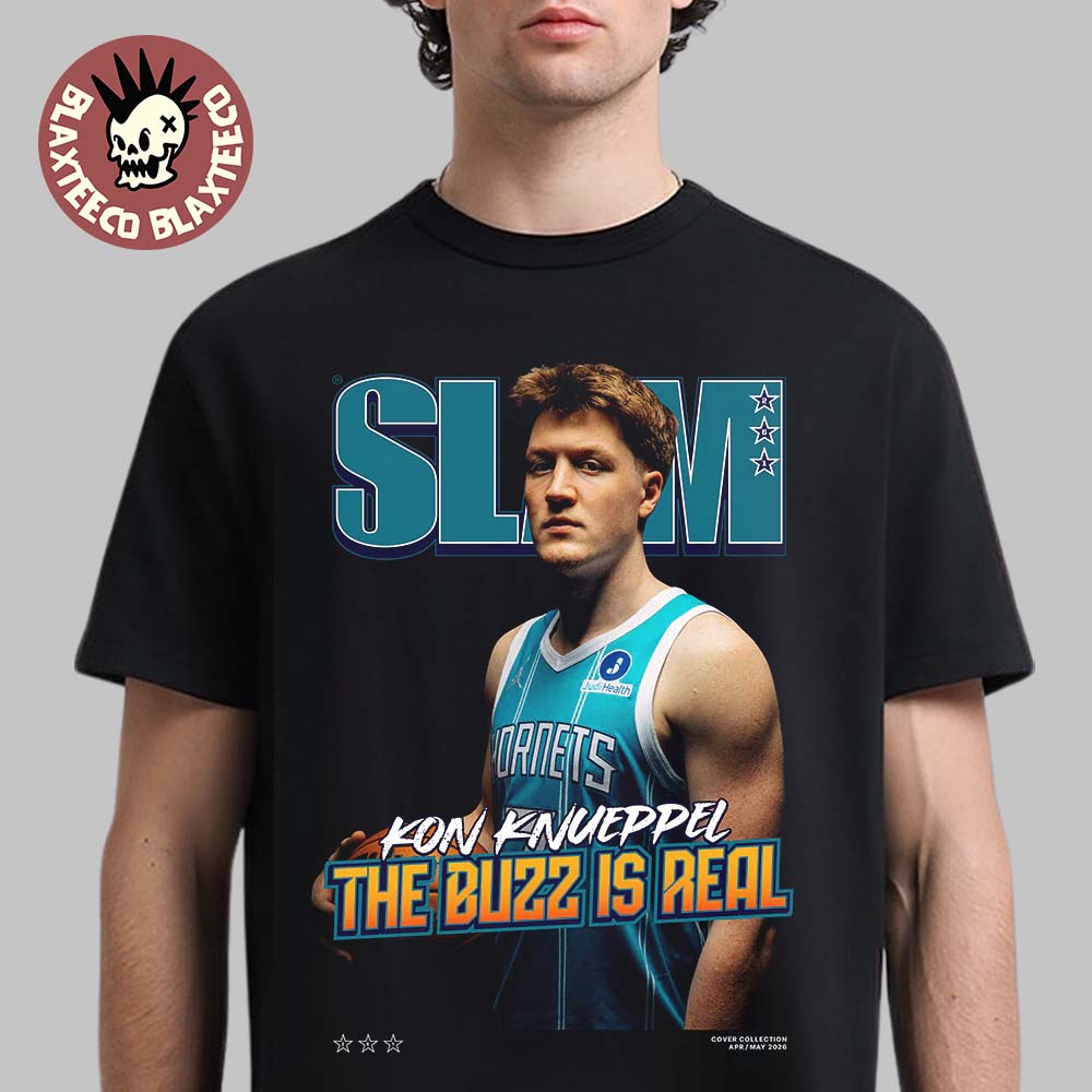 Kon Knueppel Charlotte Hornets SLAM 261 Cover The Buzz Is Real T-Shirt Unisex T-shirt, Sweatshirt, Hoodie, Long Sleeve Tee - T-Shirt, Sweatshirt, Hoodie