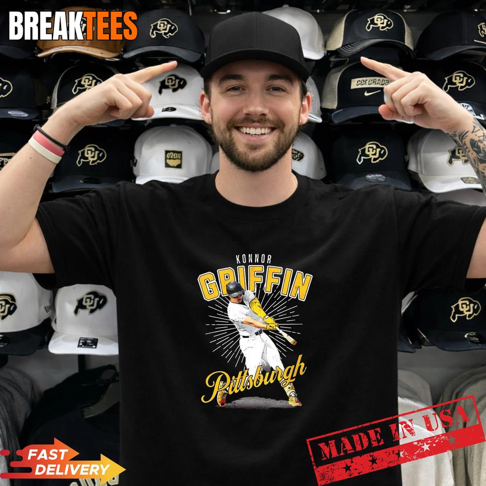 Konnor Griffin Pittsburgh Pirates baseball burst graphic T-Shirt Unisex T-shirt, Sweatshirt, Hoodie, Long Sleeve Tee - T-Shirt, Sweatshirt, Hoodie