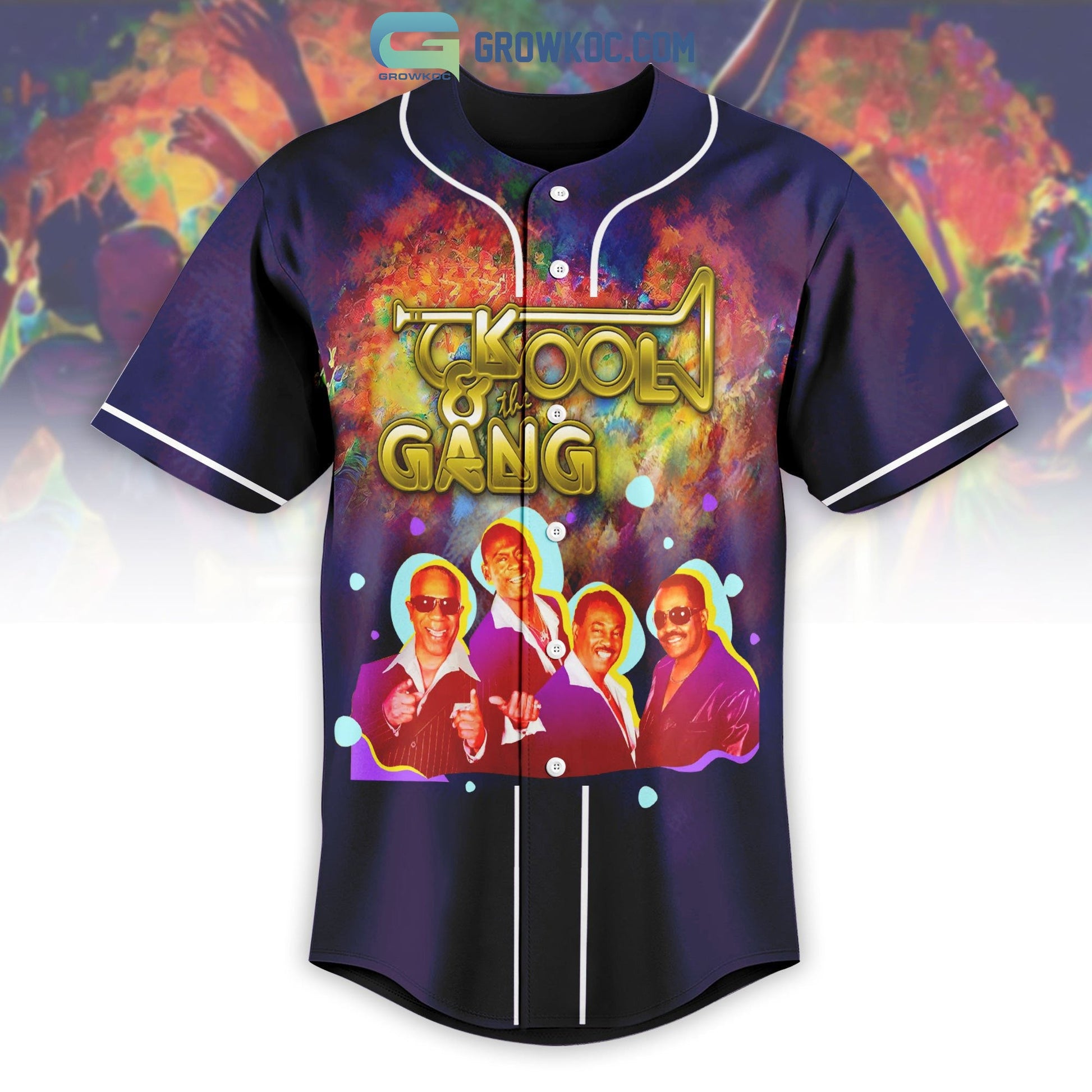 Kool & the Gang People Just Wanna Have Fun Baseball Jersey baseball jersey product view 2