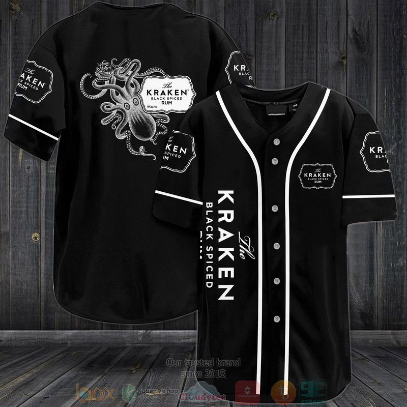 Kraken Black Spiced Rum Baseball shirt baseball jersey product view 1