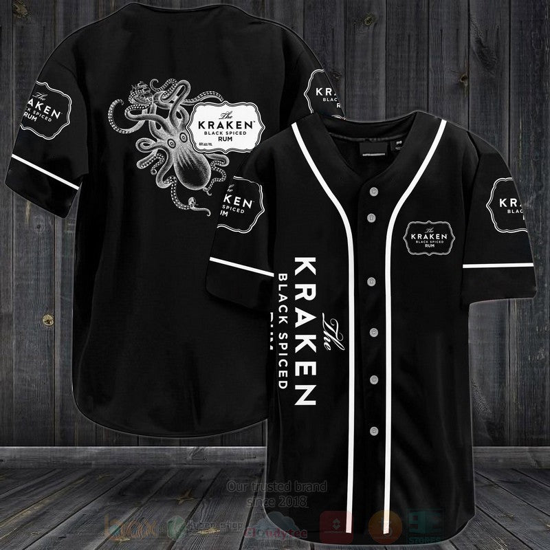 FASHION Kraken Dark Spiced Baseball Jerseys Botton Shirt baseball jersey product view 1