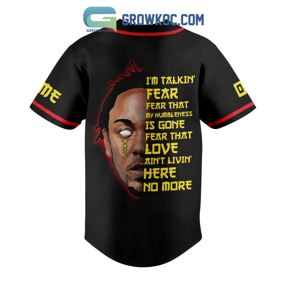 Kung Fu Kenny Personalized Baseball Jersey baseball jersey product view 3
