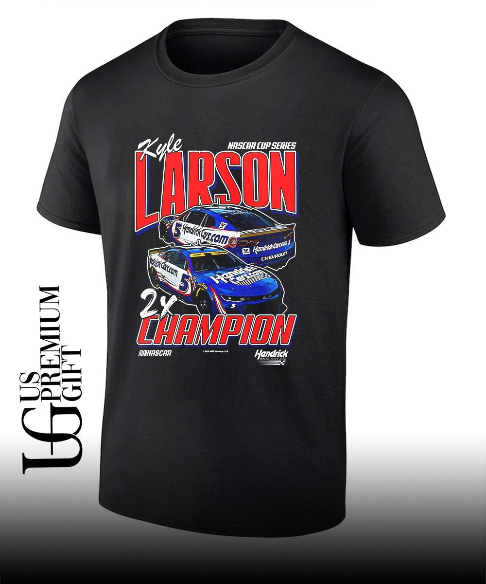 Kyle Larson Mad Engine 2X Nascar Cup Series Champions signature shirt Unisex T-shirt, Sweatshirt, Hoodie, Long Sleeve Tee - T-Shirt, Sweatshirt, Hoodie
