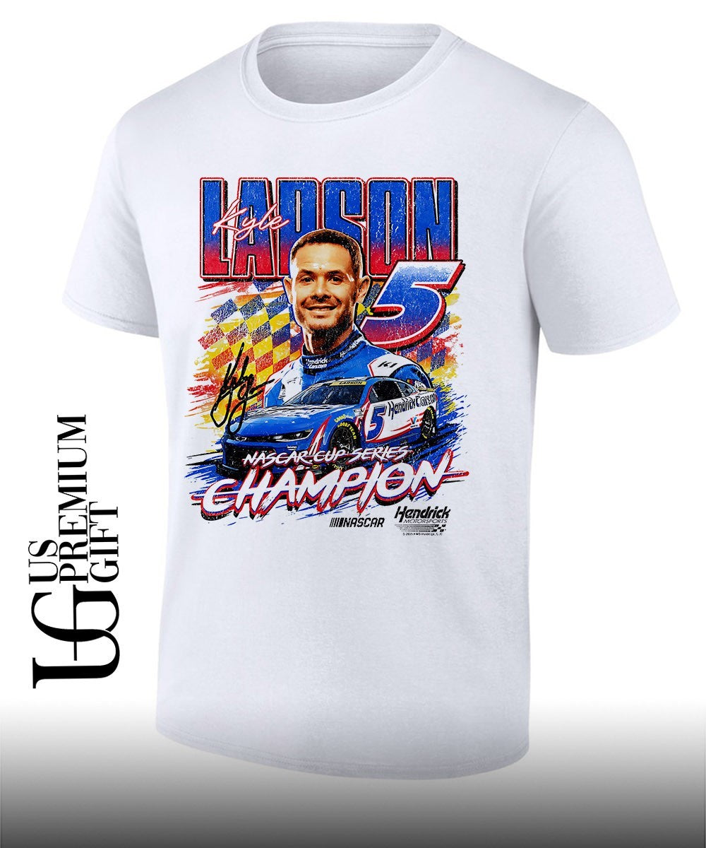 Kyle Larson Mad Engine Nascar Cup Series Champions signature shirt Unisex T-shirt, Sweatshirt, Hoodie, Long Sleeve Tee - T-Shirt, Sweatshirt, Hoodie