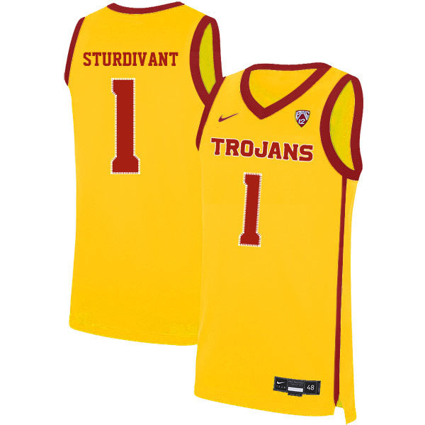 Kyle Sturdivant 1 Yellow College Football Jersey football jersey product view 1