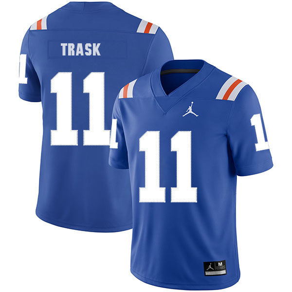 Kyle Trask 11 Blue College Football Jersey football jersey product view 1