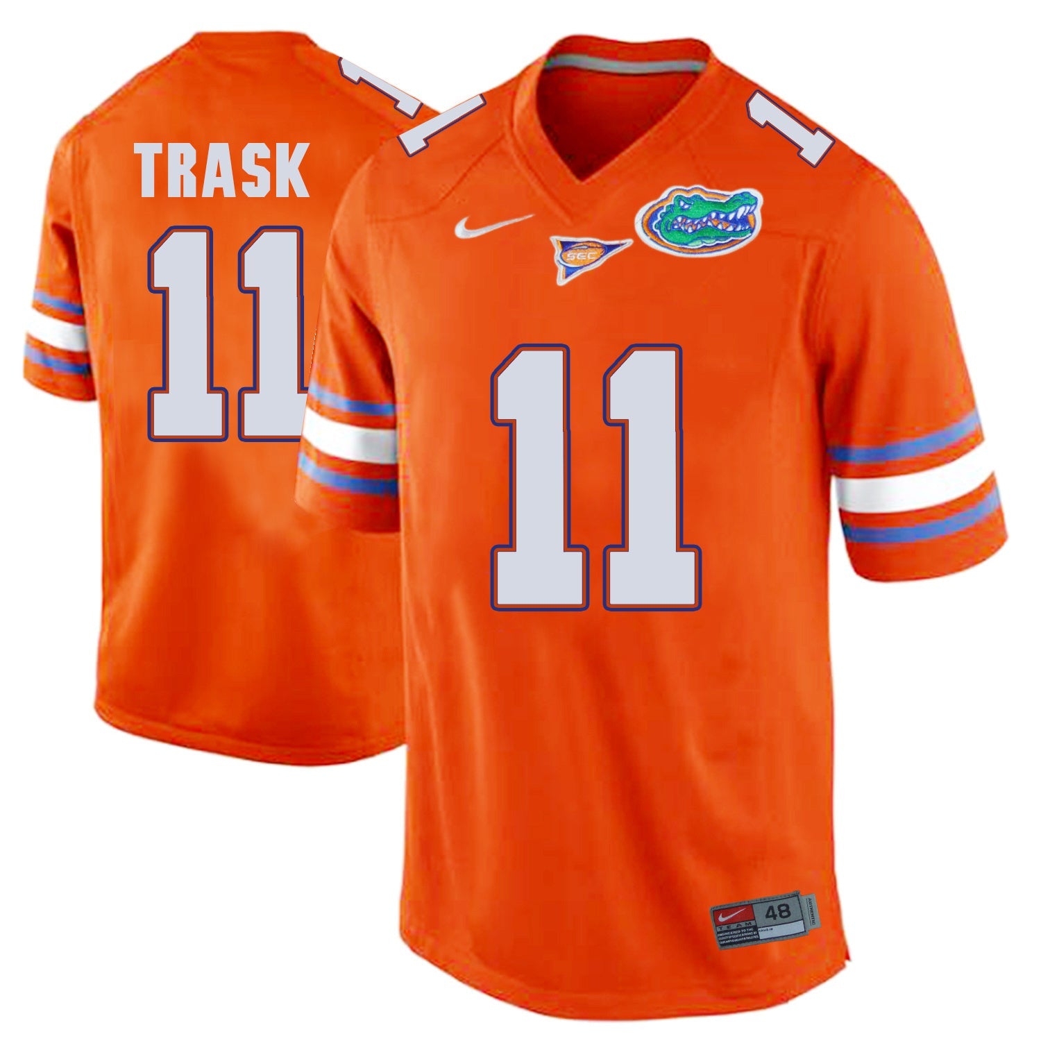 Kyle Trask 11 Orange College Football Jersey football jersey product view 1