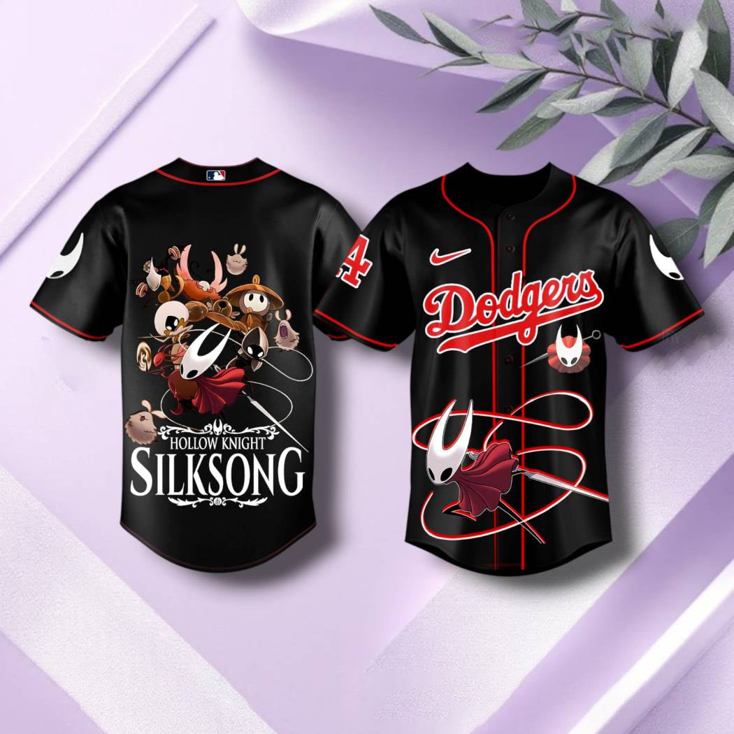 LA Dodgers Hollow Knight Silksong Baseball Jersey baseball jersey product view 1
