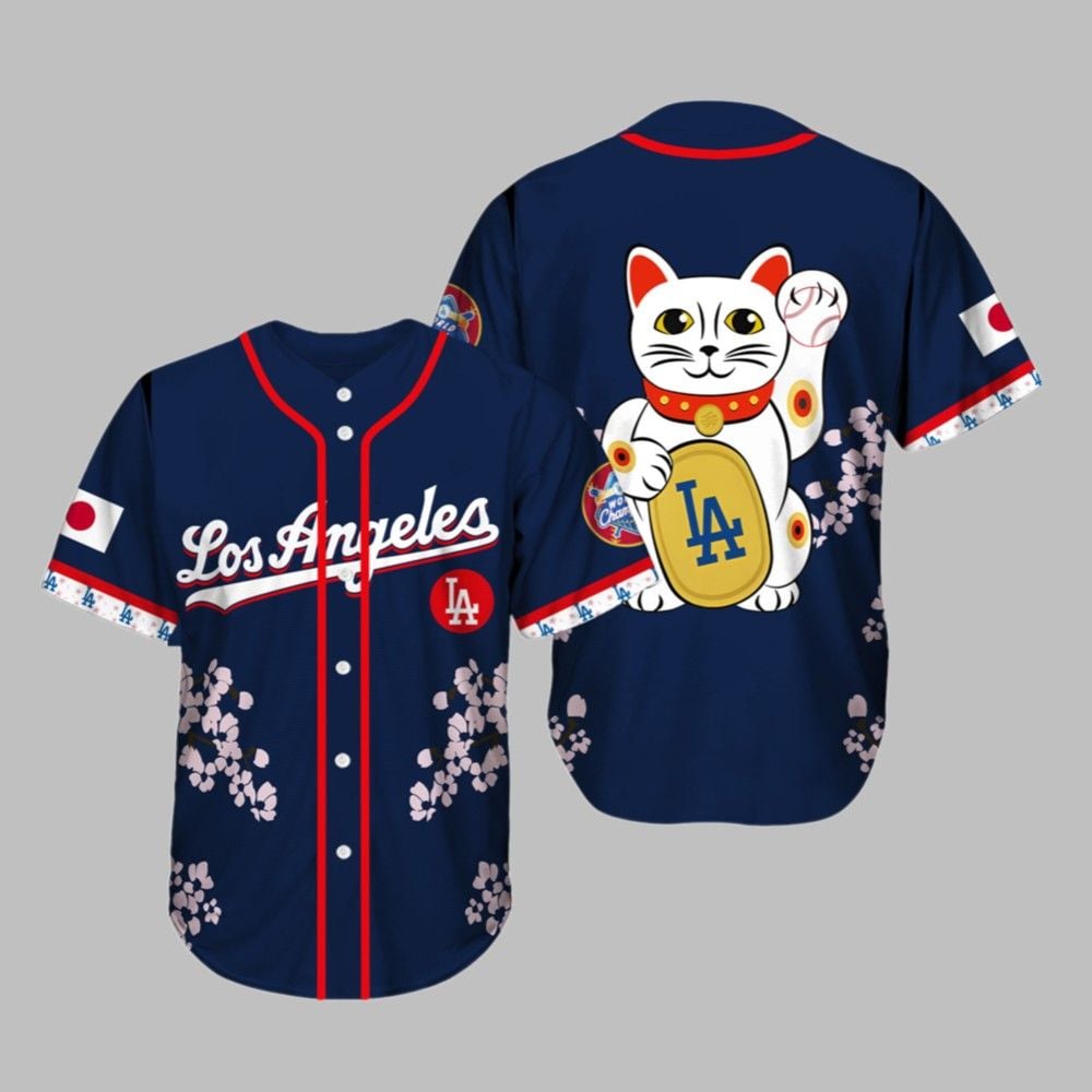 LA Dodgers x Japanese Heritage Night 2025 Jersey baseball jersey product view 1