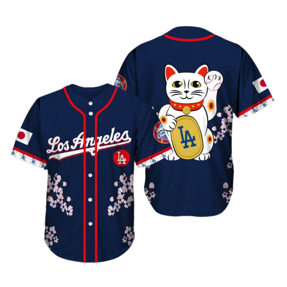 LA Dodgers x Japanese Heritage Night 2025 Jersey baseball jersey product view 2