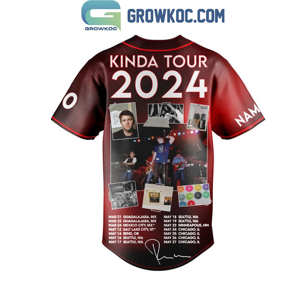 LCD Soundsystem Kinda Tour 2024 Personalized Baseball Jersey baseball jersey product view 3