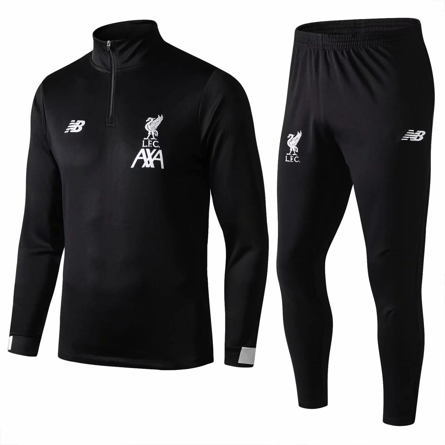LFC Black with White Logo High Neck Black suit 1 Soccer Jersey sports jersey product view 1