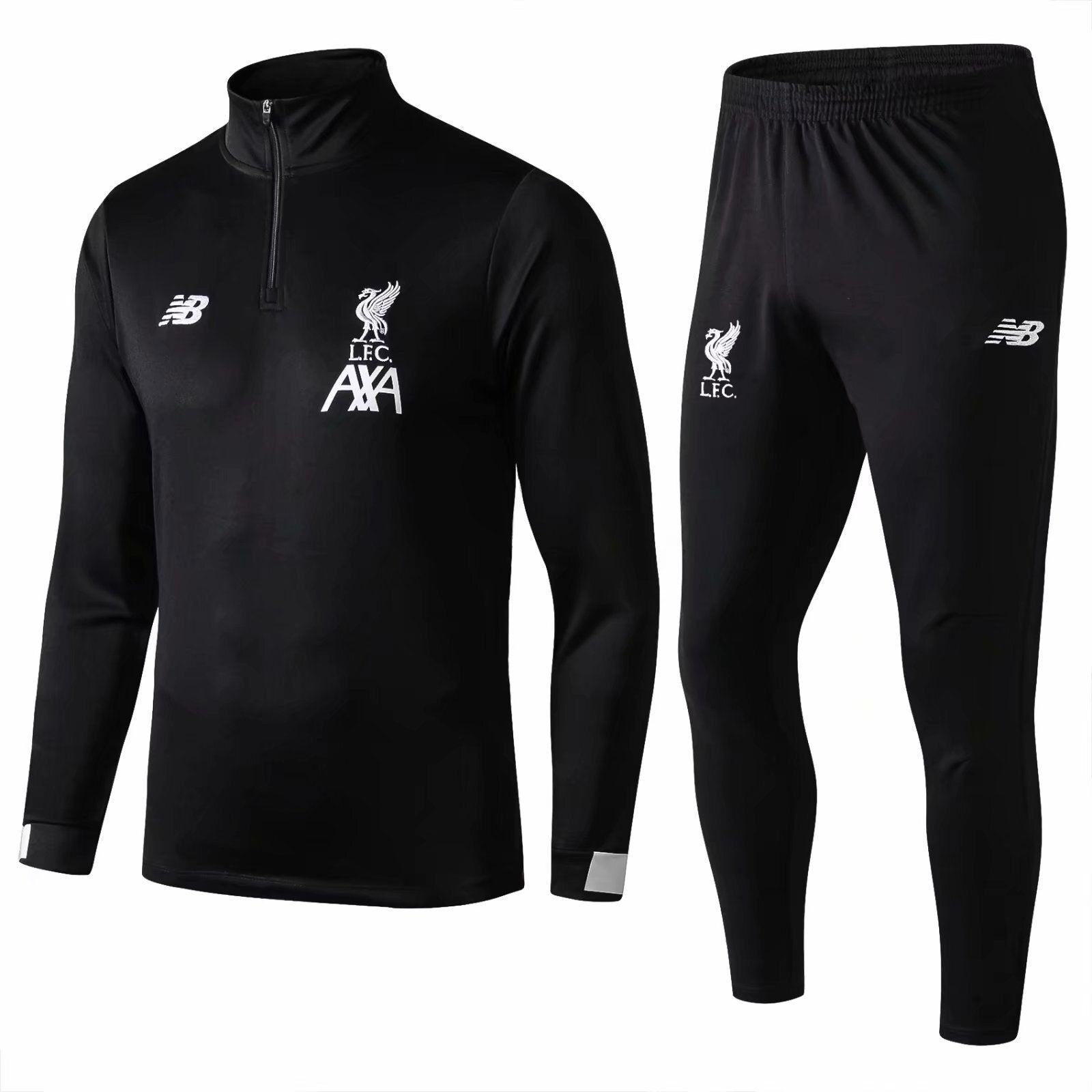 LFC Black with White Logo High Neck Black suit 1 Soccer Jersey sports jersey product view 1