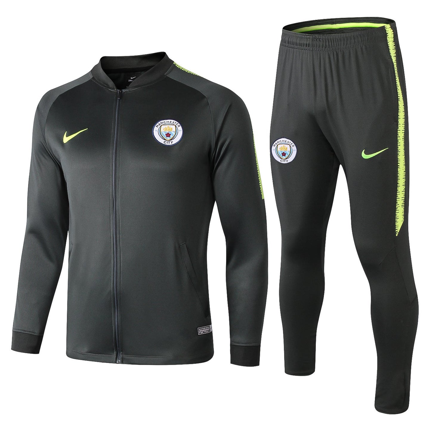 LONGZIP MANCITY GREEN 1819 Green Soccer Jersey sports jersey product view 1