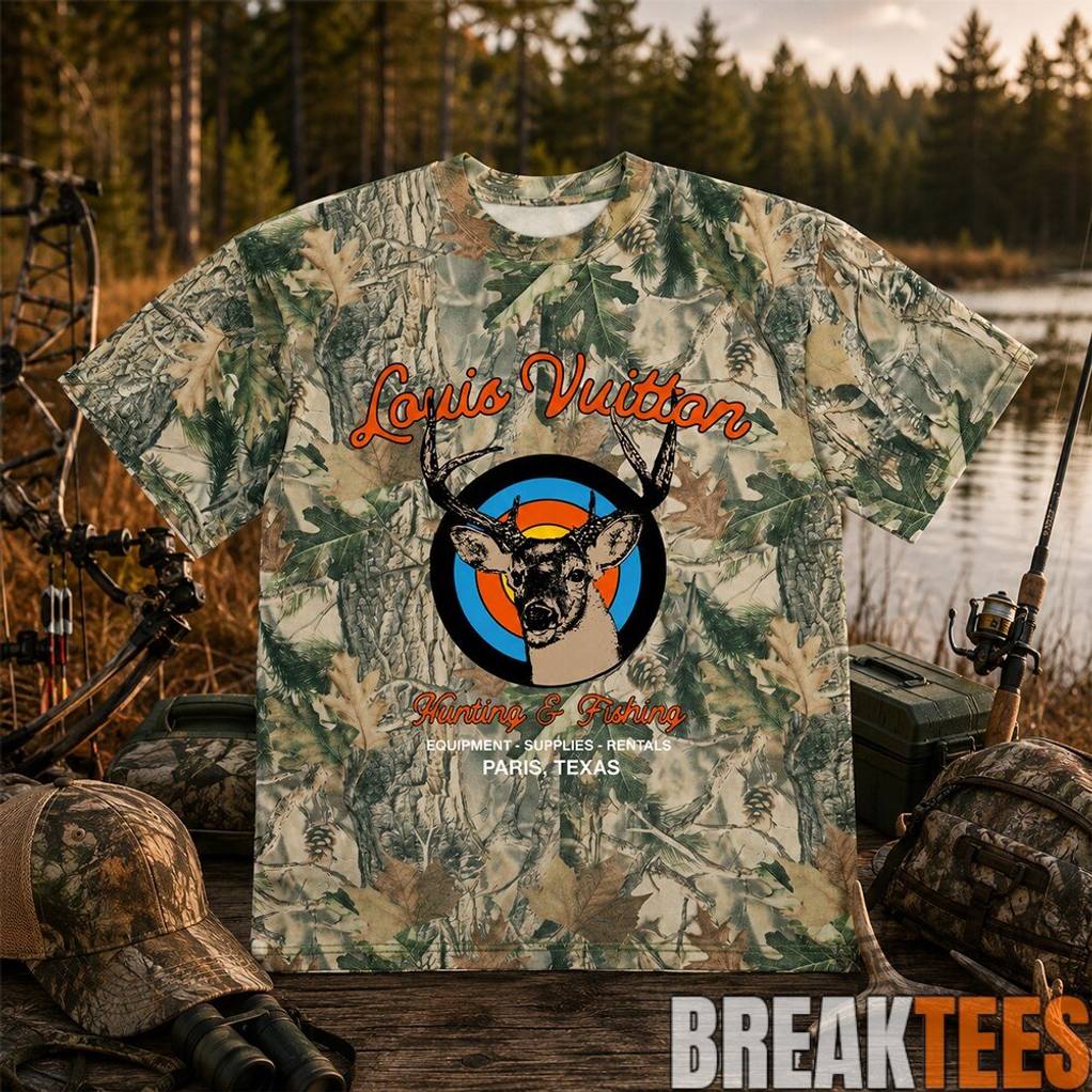 LV Hunting And Fishing Camouflage Shirt Unisex T-shirt, Sweatshirt, Hoodie, Long Sleeve Tee - T-Shirt, Sweatshirt, Hoodie