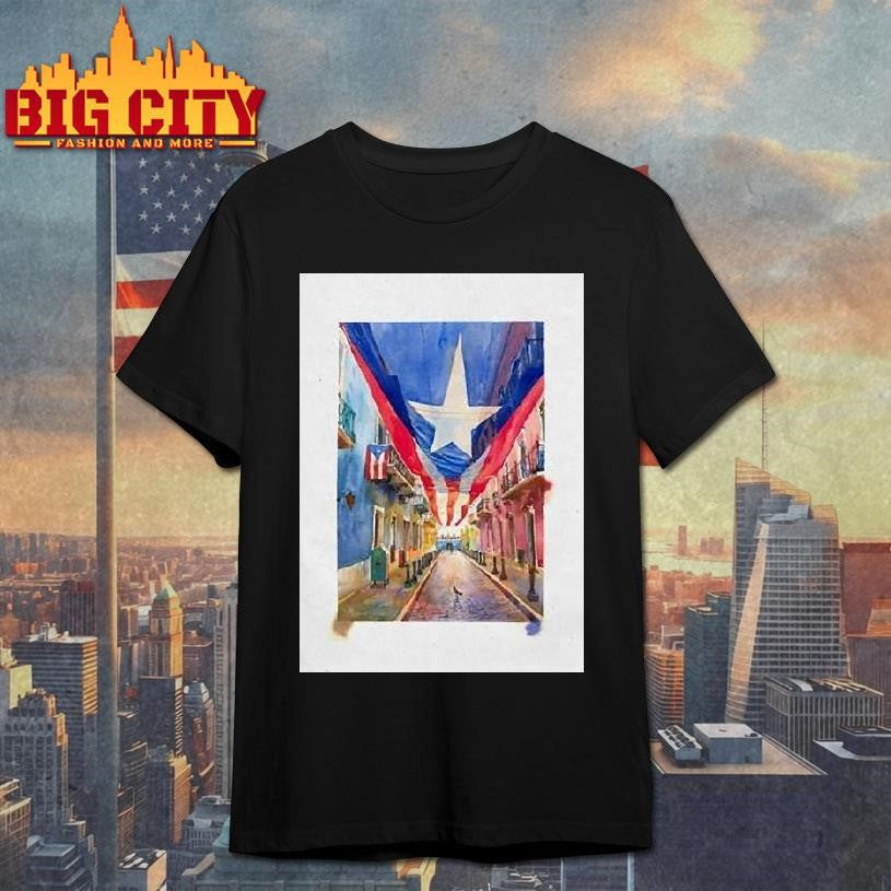 La Bandera Boricua Shirt Unisex T-shirt, Sweatshirt, Hoodie, Long Sleeve Tee - T-Shirt, Sweatshirt, Hoodie