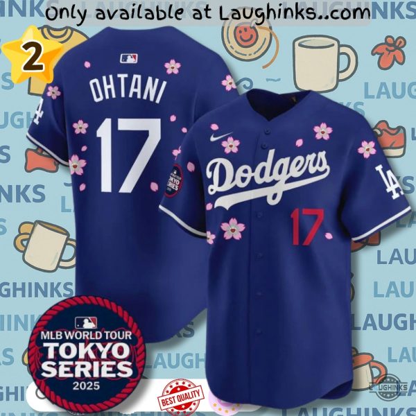La Dodgers 2025 World Tour Tokyo Series Baseball Jersey Shirt Blue Or White baseball jersey product view 1