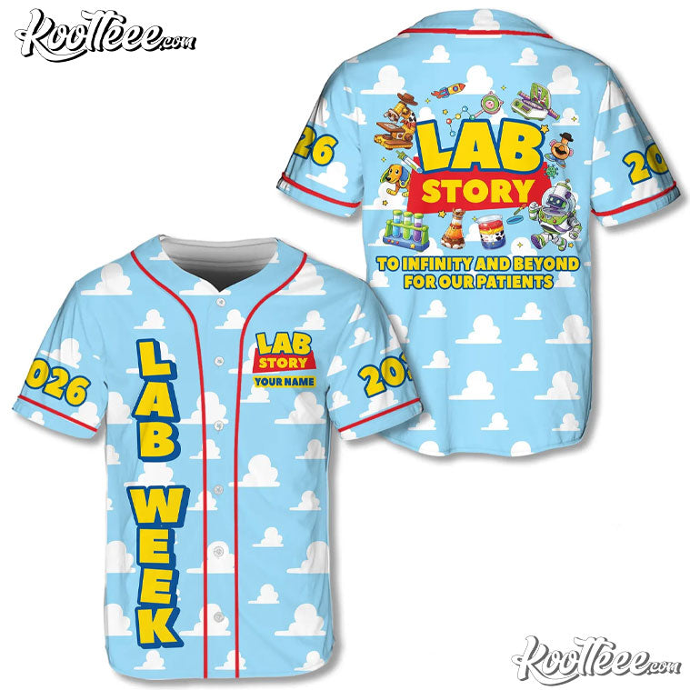 Lab Week 2026 Custom Name Baseball Jersey baseball jersey product view 1