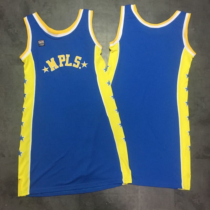 Lakers Women MPLS Retro Jersey Blue women Los Angeles Lakers Basketball Jersey basketball jersey product view 1