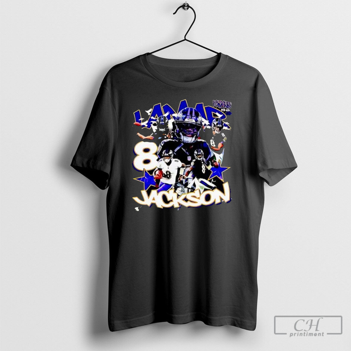 Lamar Jackson 8 Baltimore Ravens Qb Collage Football Player Shirt Tee Unisex T-shirt, Sweatshirt, Hoodie, Long Sleeve Tee - T-Shirt, Sweatshirt, Hoodie