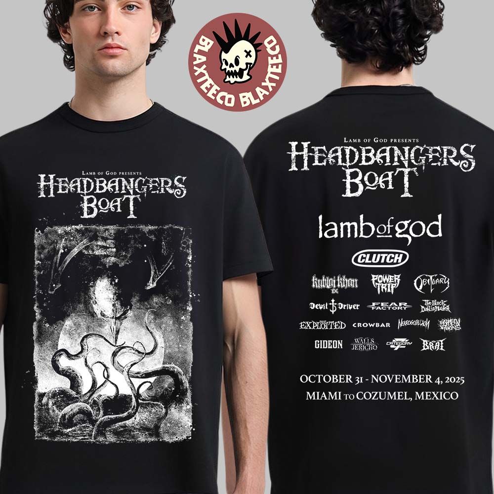 Lamb Of God Headbangers Boat Cruise Collection 2025 HiCon Lineup T-Shirt Unisex T-shirt, Sweatshirt, Hoodie, Long Sleeve Tee - T-Shirt, Sweatshirt, Hoodie