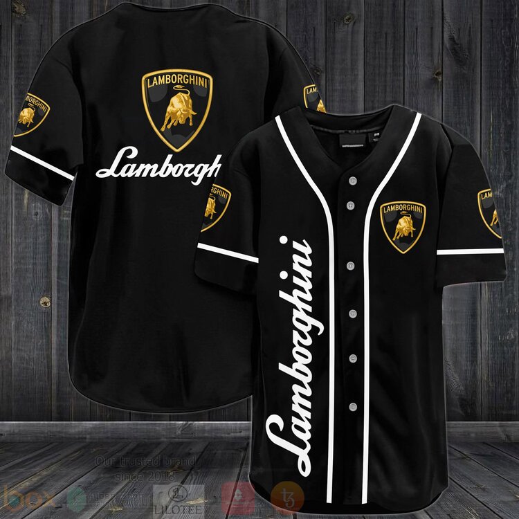 FASHION Lamborghini Baseball Jerseys Botton Shirt baseball jersey product view 1