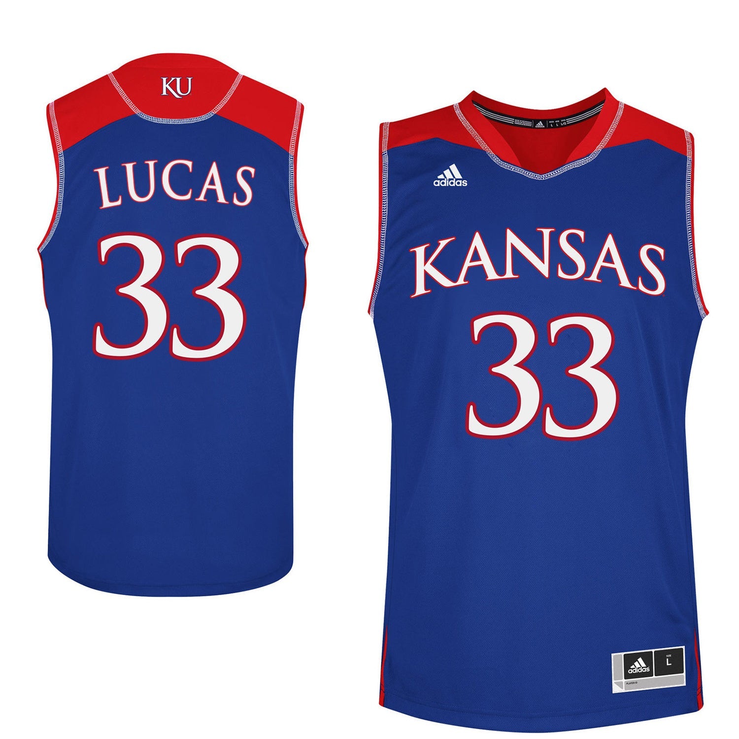 Landen Lucas 33 Blue College Football Jersey football jersey product view 1