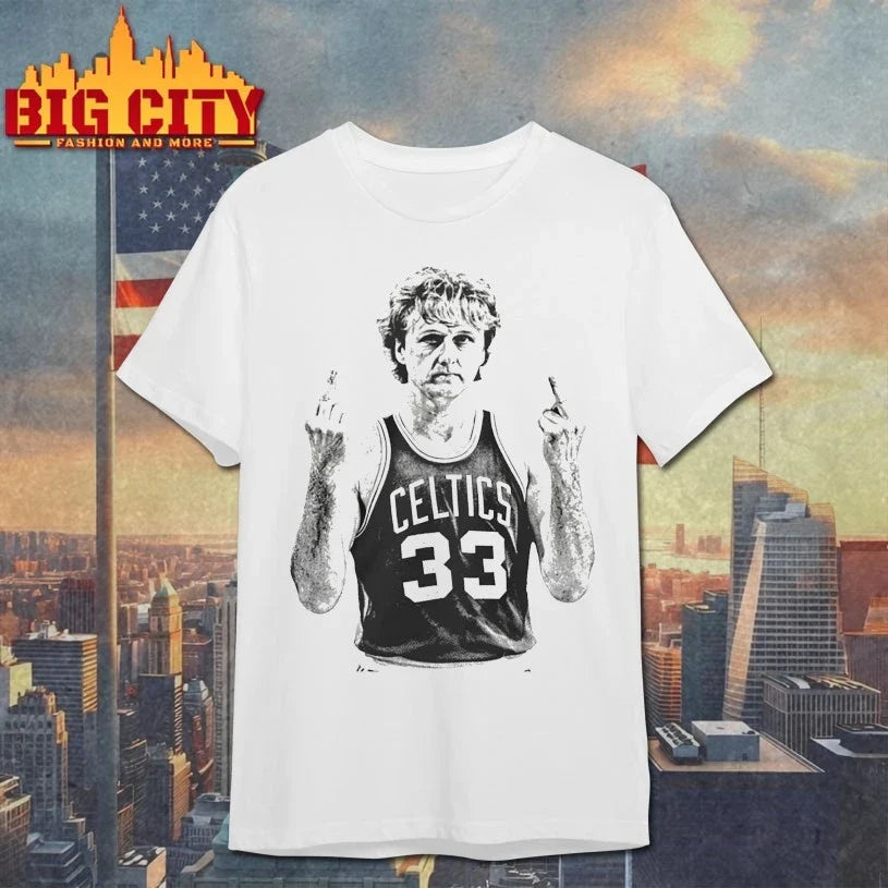 Larry Bird Middle Finger shirt Unisex T-shirt, Sweatshirt, Hoodie, Long Sleeve Tee - T-Shirt, Sweatshirt, Hoodie