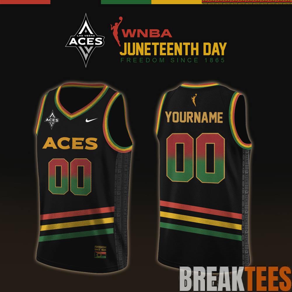 Las Vegas Aces 2026 WNBA x Juneteenth Day Basketball Jersey basketball jersey product view 1