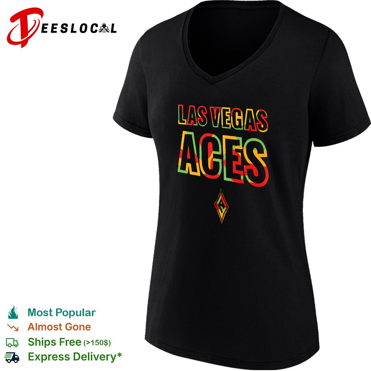 Las Vegas Aces Basketball Jersey WNBA shirt basketball jersey product view 3