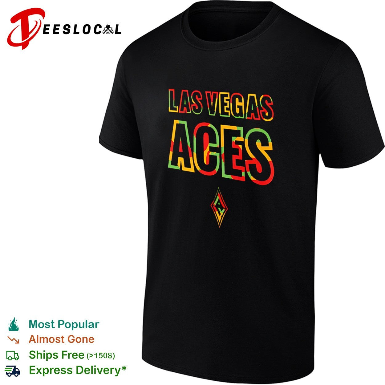 Las Vegas Aces Basketball Jersey WNBA shirt basketball jersey product view 1