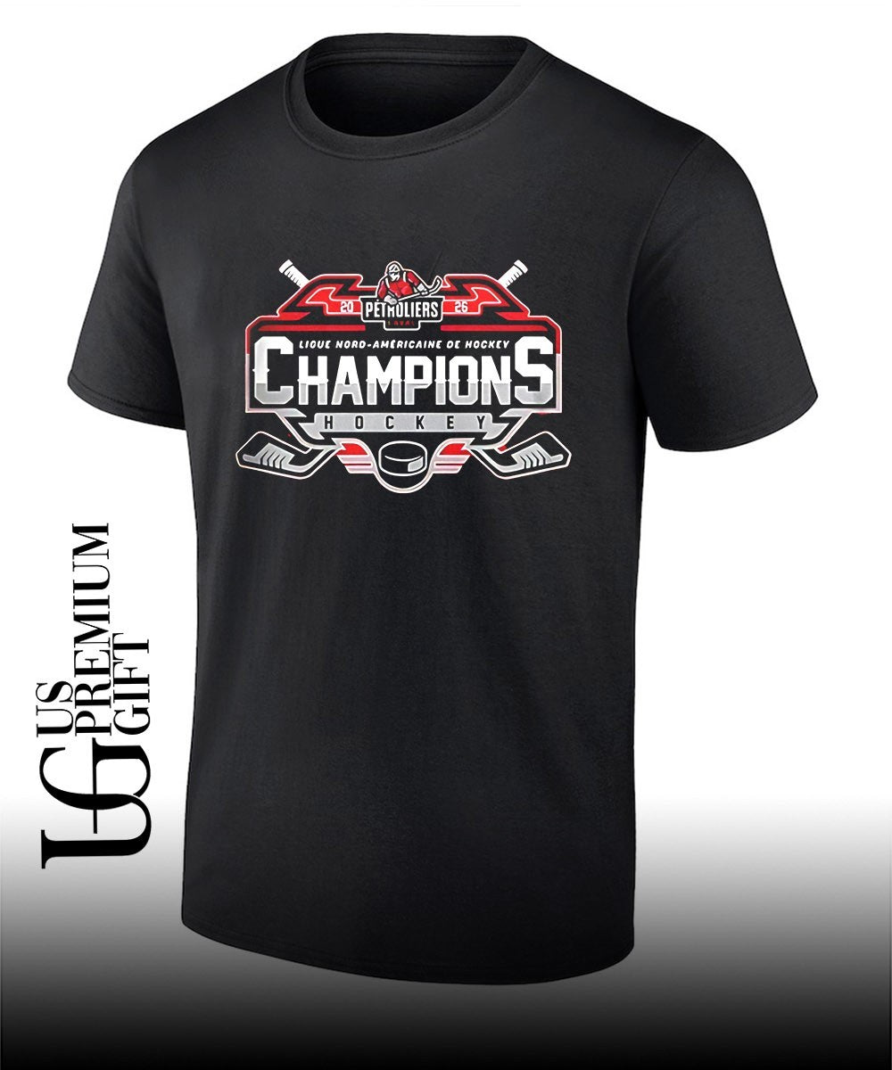 Laval Petroliers Championnes Ligue Nord-Americaine de Hockey 2026 logo shirt Unisex T-shirt, Sweatshirt, Hoodie, Long Sleeve Tee - T-Shirt, Sweatshirt, Hoodie