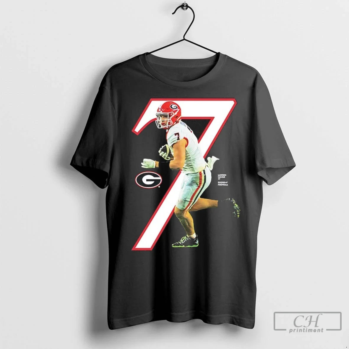 Lawson Luckie 7 Georgia Bulldogs 2025 Ncaa Player T Shirts Unisex T-shirt, Sweatshirt, Hoodie, Long Sleeve Tee - T-Shirt, Sweatshirt, Hoodie