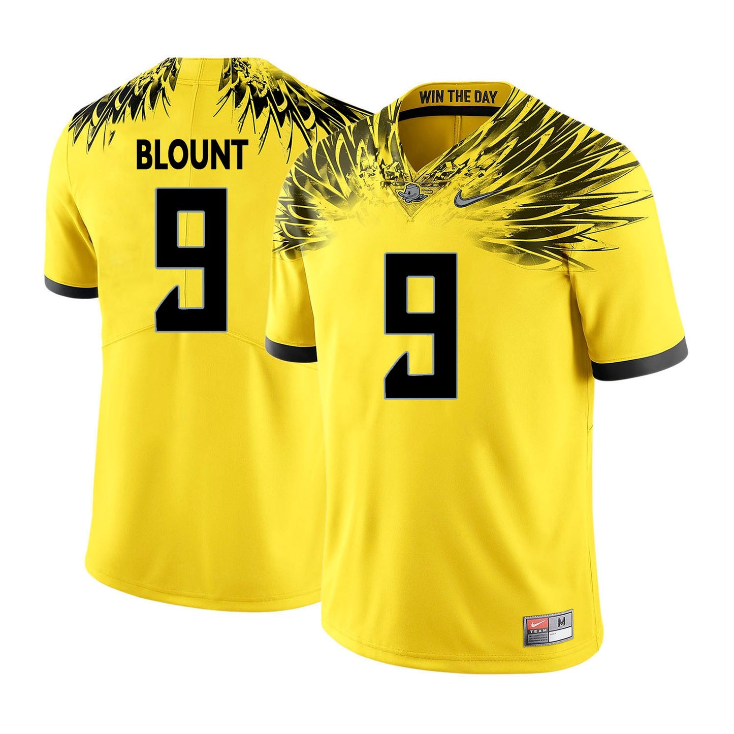 LeGarrette Blount 9 Yellow College Football Jersey football jersey product view 1