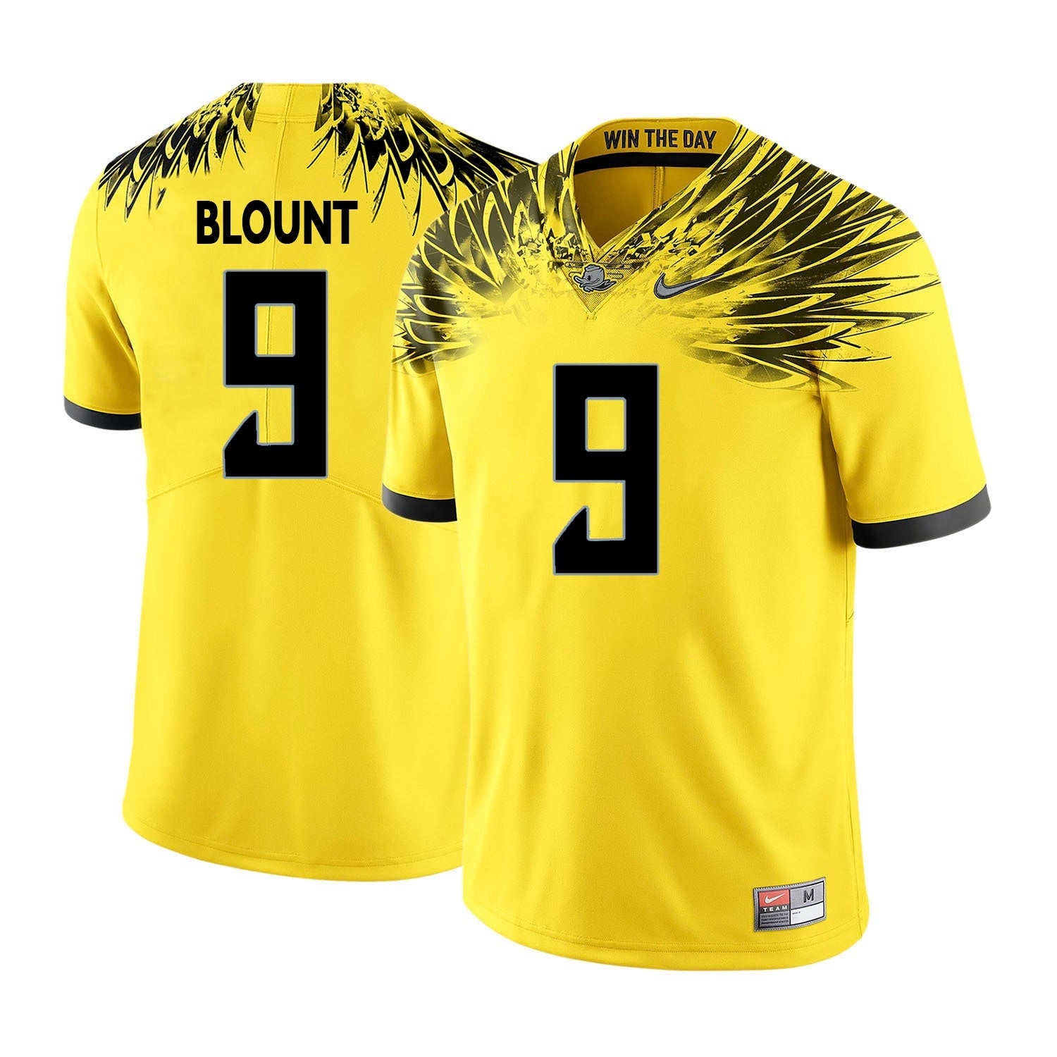 LeGarrette Blount 9 Yellow College Football Jersey football jersey product view 1
