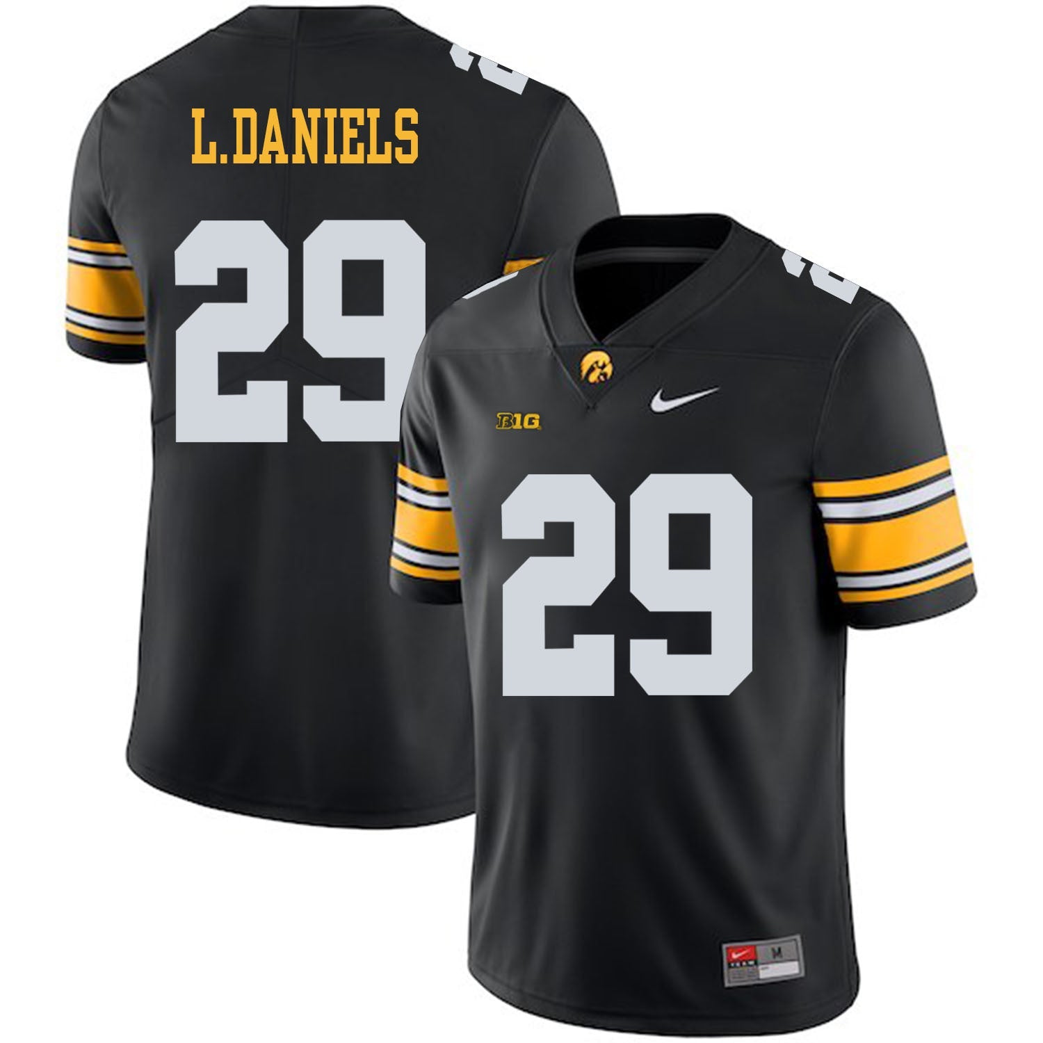 LeShun Daniels 29 Black College Football Jersey football jersey product view 1