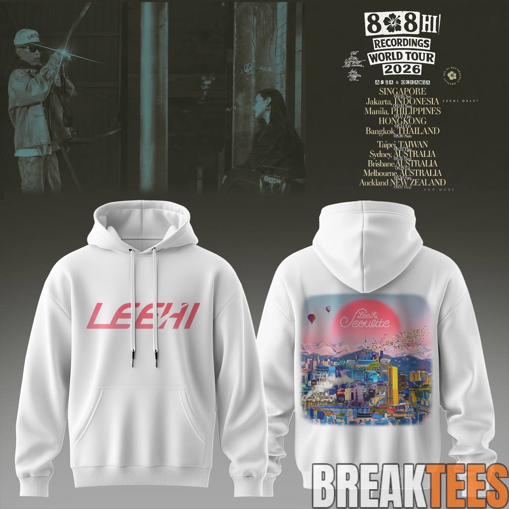 LeeHi x Dok2 808 HI Recordings World Tour 2026 Hoodie Unisex T-shirt, Sweatshirt, Hoodie, Long Sleeve Tee - T-Shirt, Sweatshirt, Hoodie