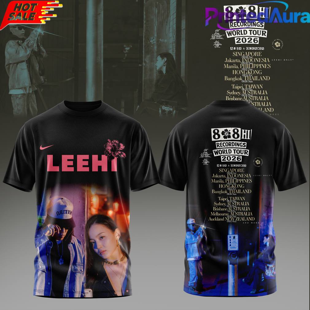 LeeHi x Dok2 808 HI Recordings World Tour 2026 Shirt Unisex T-shirt, Sweatshirt, Hoodie, Long Sleeve Tee - T-Shirt, Sweatshirt, Hoodie