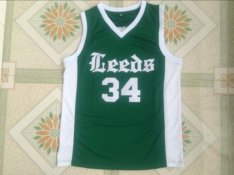 Leeds High School #34 Charles Barkley Barkley 34 High School Style 1 College Football Jersey football jersey product view 1