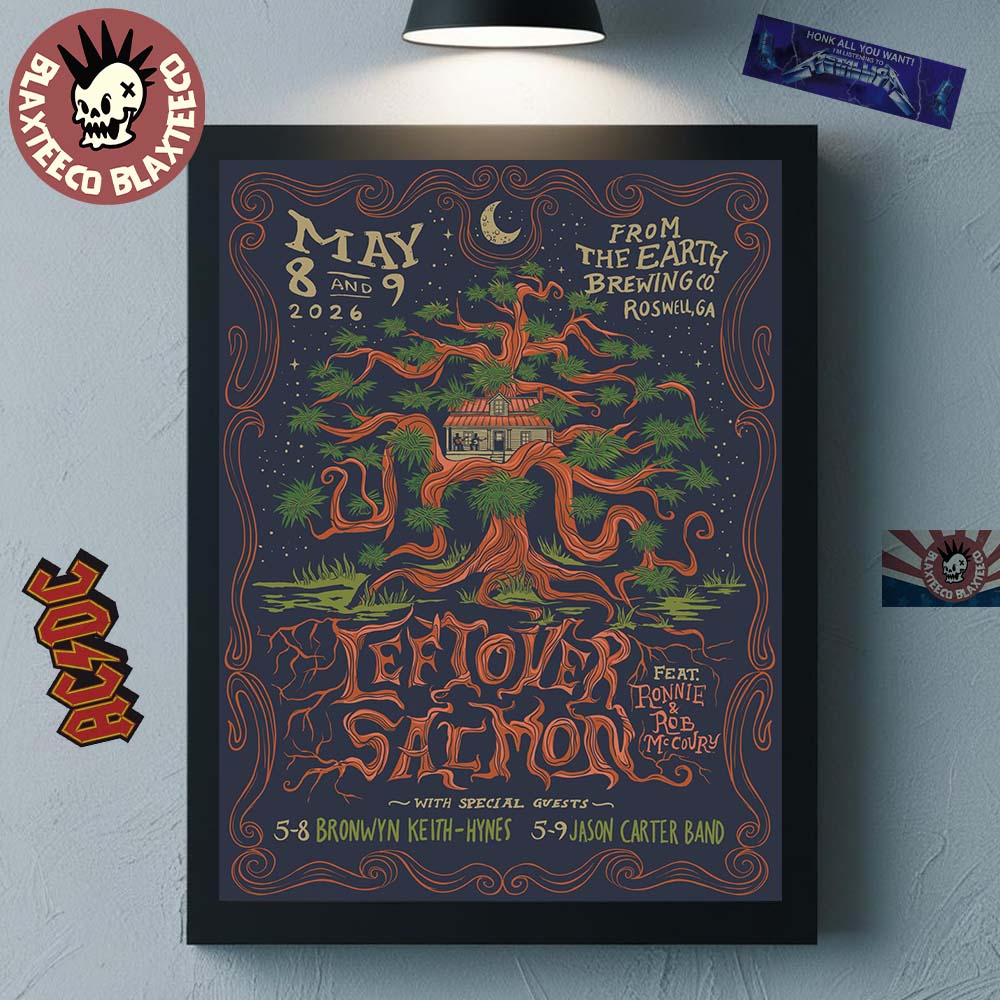 Leftover Salmon Roswell Georgia 2026 Venue Poster On May 8 And 9 2026 Home Decor Poster Canvas - T-Shirt, Sweatshirt, Hoodie