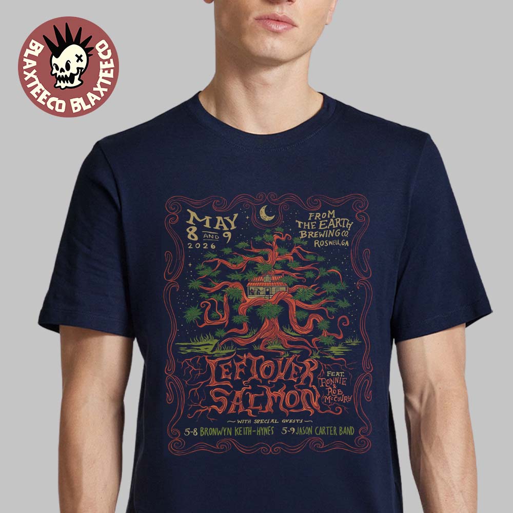 Leftover Salmon Roswell Georgia 2026 Venue Poster On May 8 And 9 2026 T-Shirt Unisex T-shirt, Sweatshirt, Hoodie, Long Sleeve Tee - T-Shirt, Sweatshirt, Hoodie