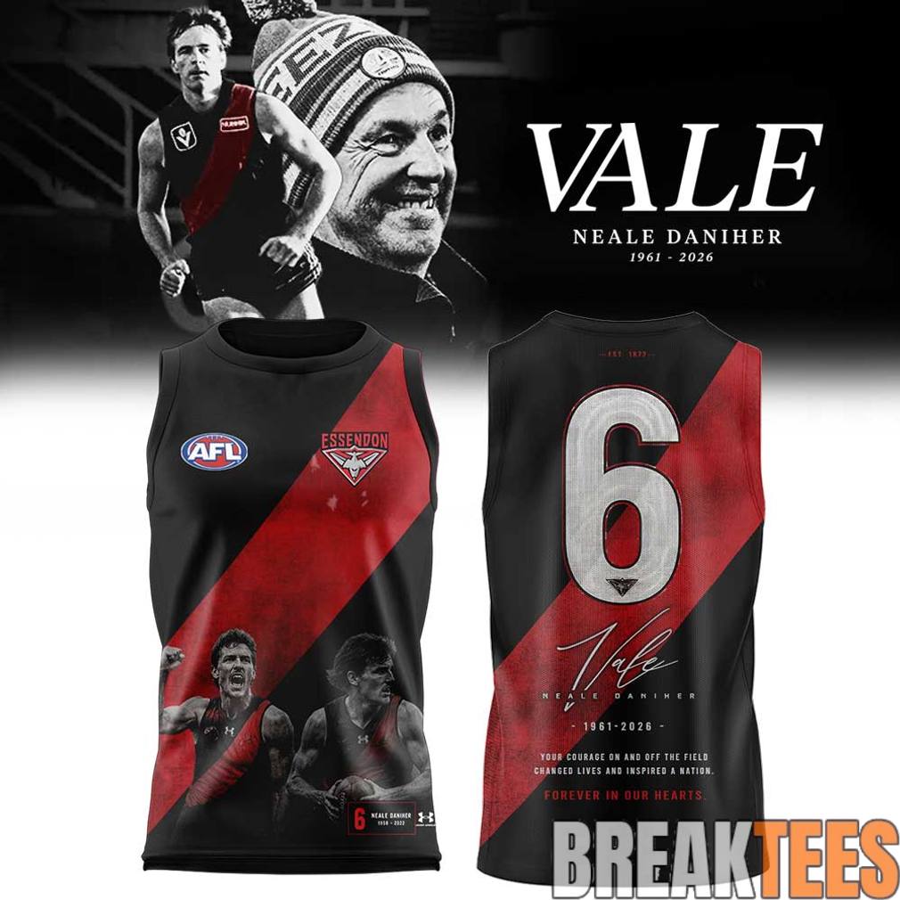 Legendary Essendon Bombers Fight MND Neale Daniher Special Jersey Unisex T-shirt, Sweatshirt, Hoodie, Long Sleeve Tee - T-Shirt, Sweatshirt, Hoodie