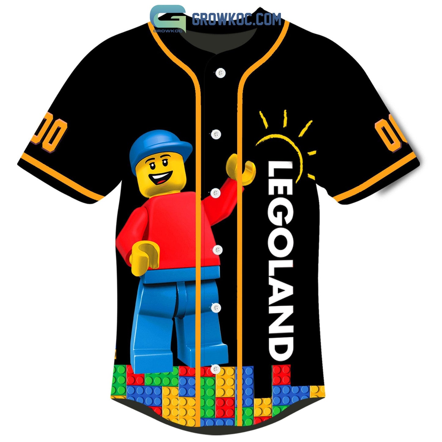 Legoland Family Trip 2023 Everything Is Awesome Personalized Baseball Jersey baseball jersey product view 2