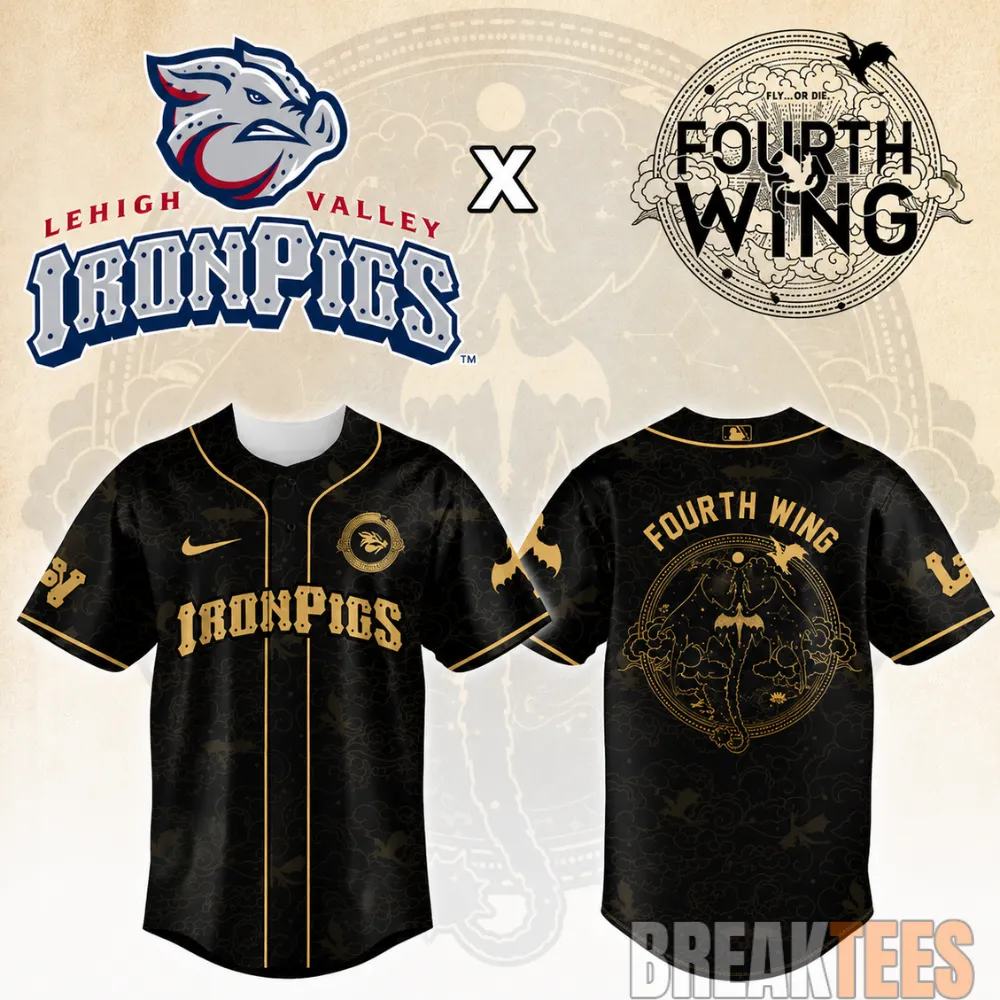 Lehigh Valley Ironpigs Fourth Wing Night 2026 MiLB Game Jersey Unisex T-shirt, Sweatshirt, Hoodie, Long Sleeve Tee - T-Shirt, Sweatshirt, Hoodie