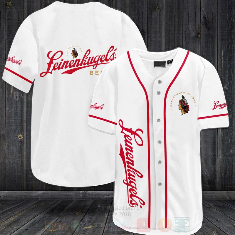 FASHION Leinenkugels Baseball Jerseys Botton Shirt baseball jersey product view 1